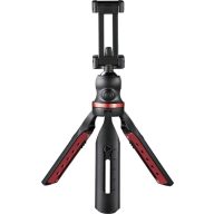   Hama Asztali állvány 1/4 col Munkamagasság=16 - 19 cm Fekete Gömbfej, Vízmérték, Okostelefon-tartóval