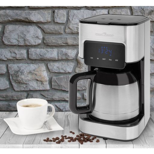 Profi Cook PC-KA 1191 Kávéfőző Fekete, Nemesacél Kapacitás, csésze=10 Hőszigetelt kiöntő