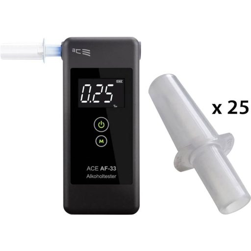 Digitális alkoholteszter 0.00 - 5.00 ‰, sötétszürke, ACE AF-33 107075