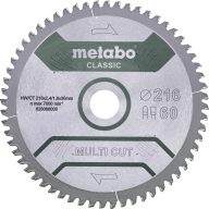   Metabo MULTI CUT CLASSIC 628655000 Körfűrészlap 216 x 30 x 1.8 mm Fogak száma (collonként): 60 1 db