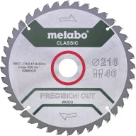   Metabo PRECISION CUT WOOD CLASSIC 628653000 Körfűrészlap 216 x 30 x 1.6 mm Fogak száma (collonként): 30 1 db