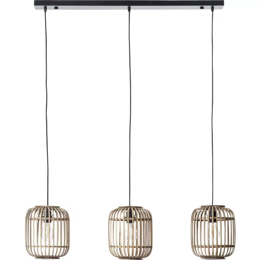 Brilliant 93778/20 Woodrow Függőlámpa E27 60 W Világosbarna