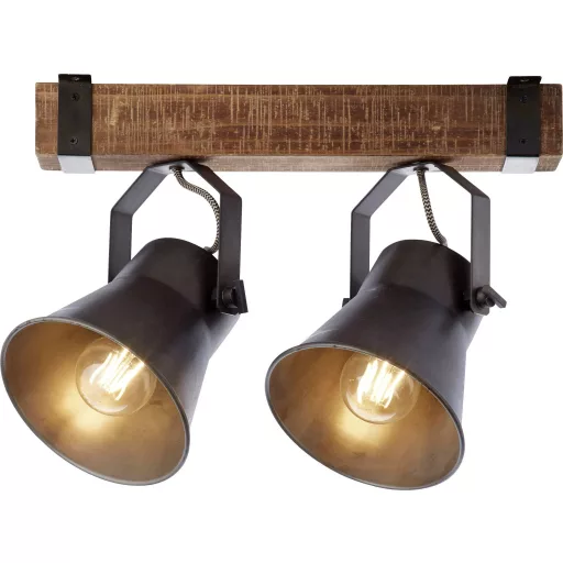 Brilliant 82129/46 Plow Mennyezeti lámpa E27 10 W Fekete