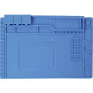   Szilikon forrasztószőnyeg, 450 x 300 mm, kék, ESD védett, Velleman AS11