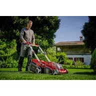   Einhell Professional RASARRO 36/38 (2x4 Ah) Akku Akkus fűnyíró #####inkl. 2. Twincharger Ladegerät, 2 db akkuval 2 x 18 V Vágási szélesség (max.) 38 cm