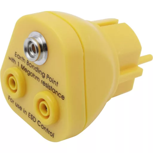 Quadrios ESD földelő dugó Alj, Banánhüvely, Nyomógomb, 10 mm