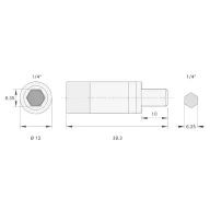   BERNSTEIN Tools for Electronics Bernstein Werkzeugfabrik Forgatónyomatékos csavarhúzó 0.9 Nm (max)