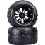 Reely 1:10 Monstertruck Komplett kerék Fekete 2 db