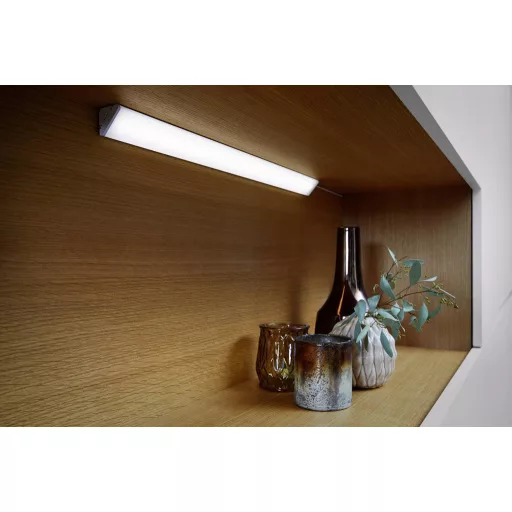 LEDVANCE Cabinet LED Corner L LED-es polc alá szerelhető lámpa LED 7.5 W Melegfehér Szürke