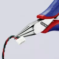   Knipex 35 22 115 Villanyszerelő Precíziós fogó Egyenes 115 mm