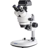   Digitális sztereo mikroszkóp, trinokulár 45x, Kern OZL 464C825