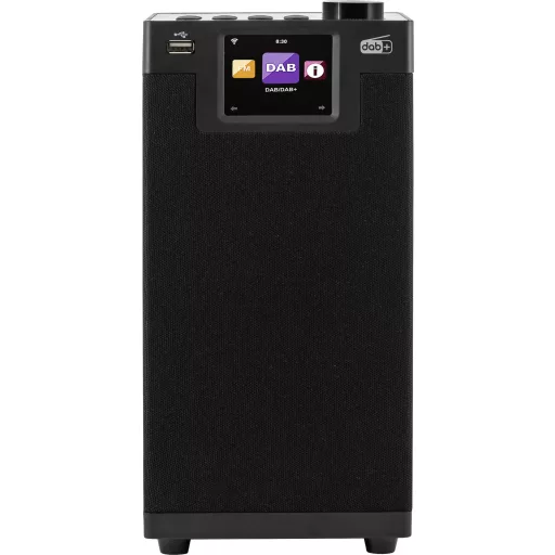 Asztali internetrádió, DAB+, DAB, URH, Bluetooth, WLAN, DLNA, fekete, Imperial DABMAN i610