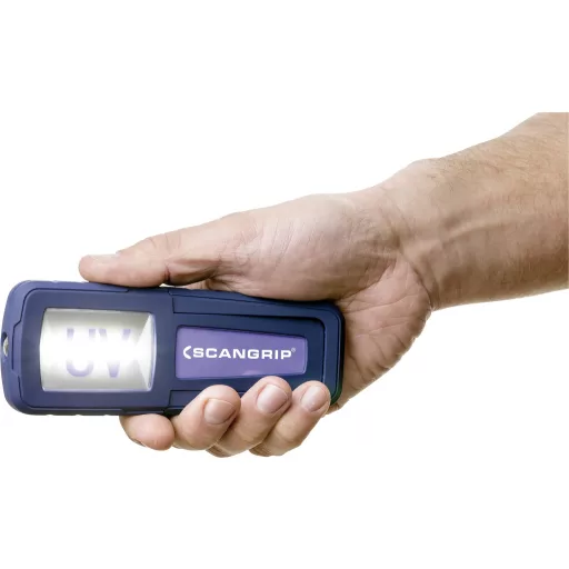 Scangrip 03.5408 UV-Form LED, UV LED Munkalámpa Akkuról üzemeltetett 250 lm