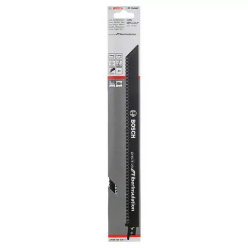 Bosch Professional 2608635528 Szablyafűrészlap S 1213 AWP, Precision for FibreInsulation, 2 csomag 1 db