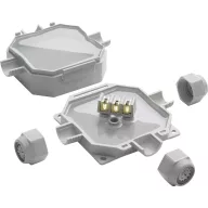   Raytech 84061 Leágaztató doboz (H x Sz x Ma) 90 x 90 x 45 mm Élénk szürke IP69K 1 db