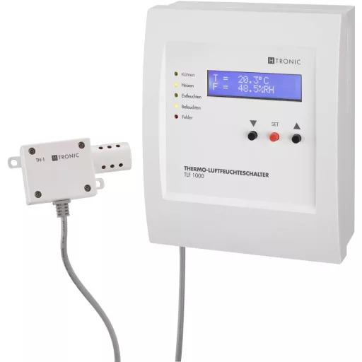 Hőmérséklet- és páratartalom kapcsoló -25...+70 °C, H-Tronic TLF 1000
