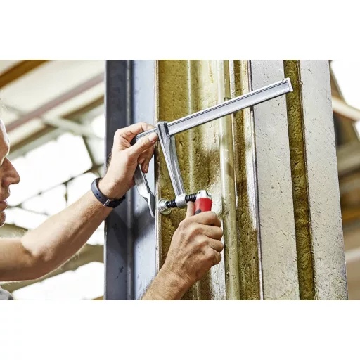 Teljesen acél csavaros gyorsszorító Bessey GZ50-12KG Szorítási szélesség (max.):500 mm Visszavonás:120 mm