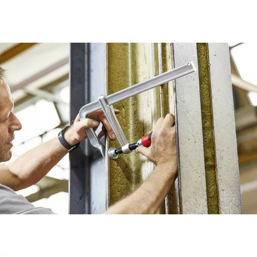 Teljesen acél csavaros gyorsszorító Bessey GZ50-12KG Szorítási szélesség (max.):500 mm Visszavonás:120 mm