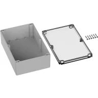   TRU COMPONENTS TC-9065548 Kültéri ház 240.3 x 160.3 x 90 Polikarbonát Élénk szürke (RAL 7035) 1 db