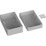   TRU COMPONENTS TC-9065552 Kültéri ház 250 x 160 x 119 Polikarbonát Élénk szürke (RAL 7035) 1 db