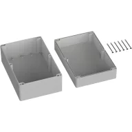   TRU COMPONENTS TC-9065560 Kültéri ház 240.3 x 160.3 x 120 Polikarbonát Élénk szürke (RAL 7035) 1 db