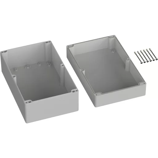 TRU COMPONENTS TC-9065692 Ipari ház 250 x 160 x 119 ABS Élénk szürke (RAL 7035) 1 db