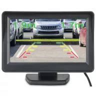   Vezeték nélküli videós tolatássegítő rendszer, rendszámtáblába épített kamera, Renkforce SB505