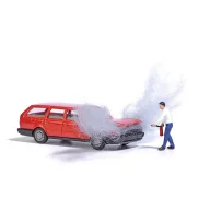  Busch 7881 H0 Személygépkocsi modell Volkswagen Passat motor tüzet ábra