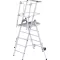 MUNK Günzburger Steigtechnik 52525 Alumínium Platform létra Szerelés szerszámmal Munkamagasság (max.): 3.28 m