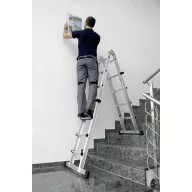   MUNK Günzburger Steigtechnik 32121 Alumínium Teleszkópos létra Munkamagasság (max.): 4.2 m 12 kg