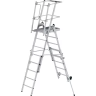   MUNK Günzburger Steigtechnik 52536 Alumínium Platform létra Szerelés szerszámmal Munkamagasság (max.): 4.1 cm