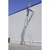   MUNK Günzburger Steigtechnik 33314 Alumínium Többcélú létra Szerelés szerszámmal Munkamagasság (max.): 10.8 m