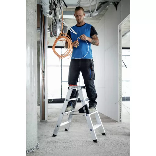 MUNK Günzburger Steigtechnik 40228 Alumínium Több fokos álló létra Munkamagasság (max.): 5 m