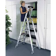   MUNK Günzburger Steigtechnik 41105 Alumínium Több fokos álló létra Munkamagasság (max.): 3.25 m 10.5 kg