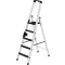 MUNK Günzburger Steigtechnik 42705 Alumínium Több fokos álló létra Munkamagasság (max.): 3.25 m 8.5 kg