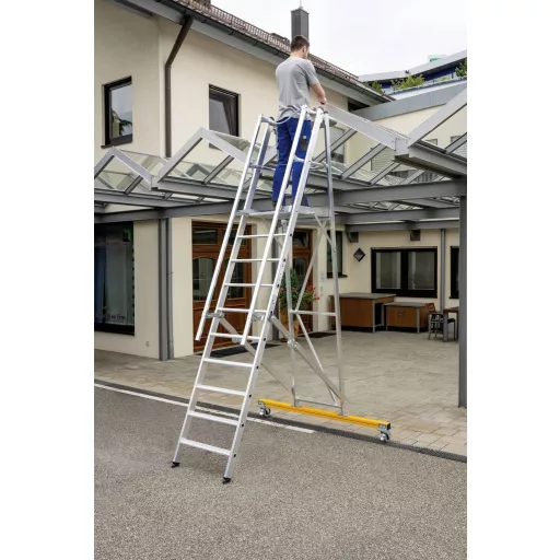 MUNK Günzburger Steigtechnik 52305 Alumínium Platform létra Szerelés szerszámmal Munkamagasság (max.): 3.15 m 37 kg