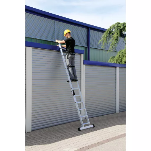 MUNK Günzburger Steigtechnik 40614 Alumínium Támasztólétra Szerelés szerszámmal Munkamagasság (max.): 4.8 m DIN EN 131 10.5 kg