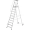 MUNK Günzburger Steigtechnik 51090 Alumínium Platform létra Szerelés szerszámmal Munkamagasság (max.): 4.35 m