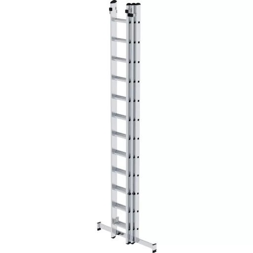 MUNK Günzburger Steigtechnik 20612 Alumínium Tolós létra Szerelés szerszámmal Munkamagasság (max.): 9.7 m 32.8 kg