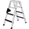 MUNK Günzburger Steigtechnik 41604 Alumínium Több fokos álló létra Munkamagasság (max.): 2.5 m 7 kg