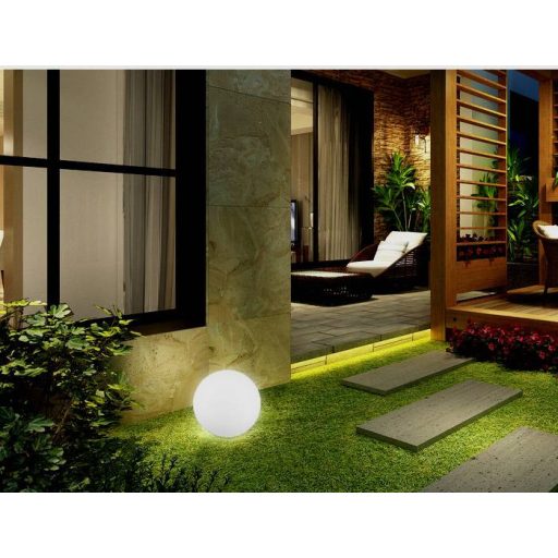 MegaLight D2019V SHINING BALL AKKU Kültéri dekorációs világítás LED Fixen beépített LED-es 2 W Antracit szürke, Fekete, Fehér