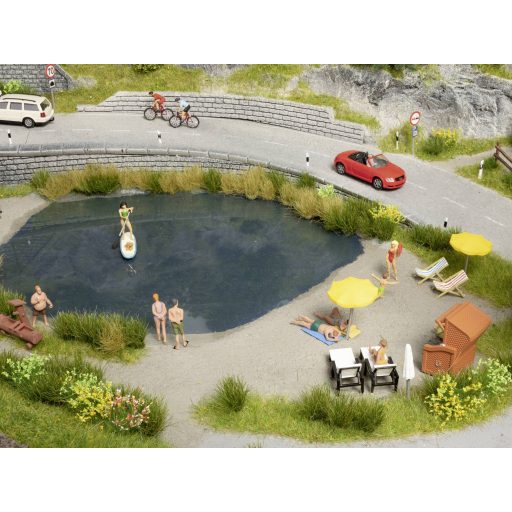 NOCH H0 Fürdés közben Festett, Álló, Fekvő