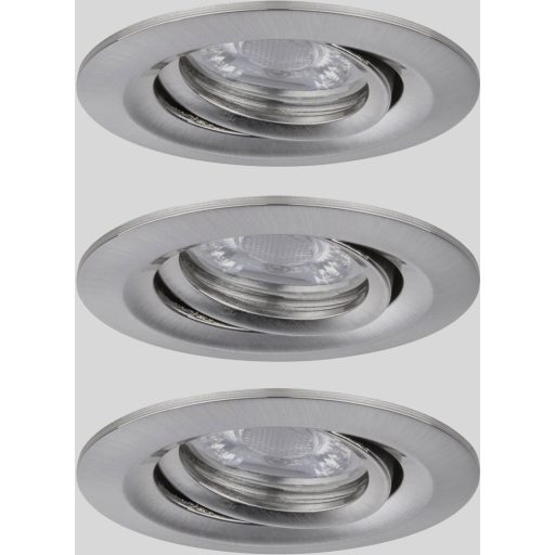 Paulmann 94295 EBL Nova mini Coin LED-es beépíthető lámpa 3 részes készlet 4 W Vas