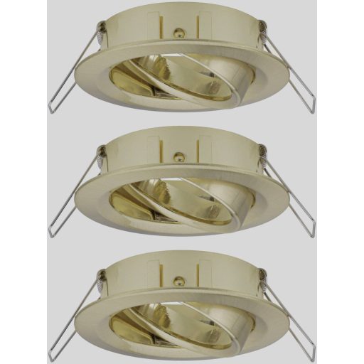 Paulmann 92489 EBL Choose Beépítő gyűrű 3 részes készlet 10 W Sárgaréz (matt)