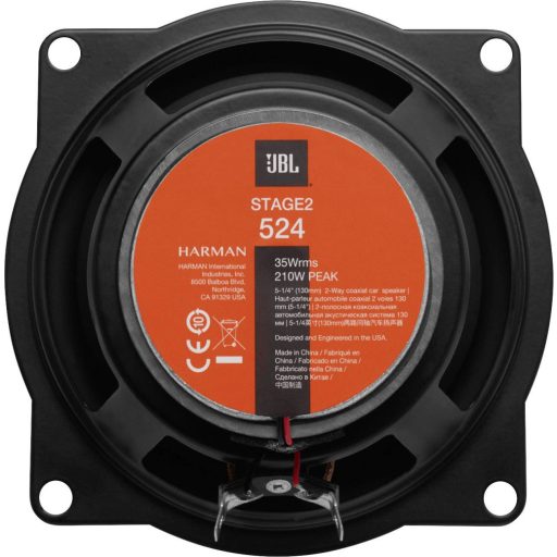JBL Stage2 524 2 utas koaxiális beépíthető hangszóró 135 W Tartalom: 2 db