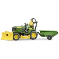   John Deere X949 kerti traktor és traktorvezető figura, Bruder 62104