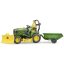 John Deere X949 kerti traktor és traktorvezető figura, Bruder 62104