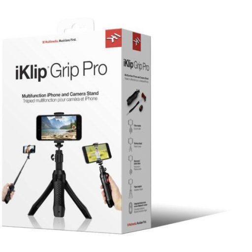 IK Multimedia iKlip Grip Pro Szelfibot 9.1 cm 1/4 col Fekete Bluetooth