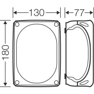   Hensel 62000009 Elosztó doboz halogénmentes, Plombálható (H x Sz) 180 mm x 130 mm 1 db