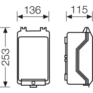 Hensel KG 9001 3300139 Ház 136 x 253 x 115 Műanyag 1 db